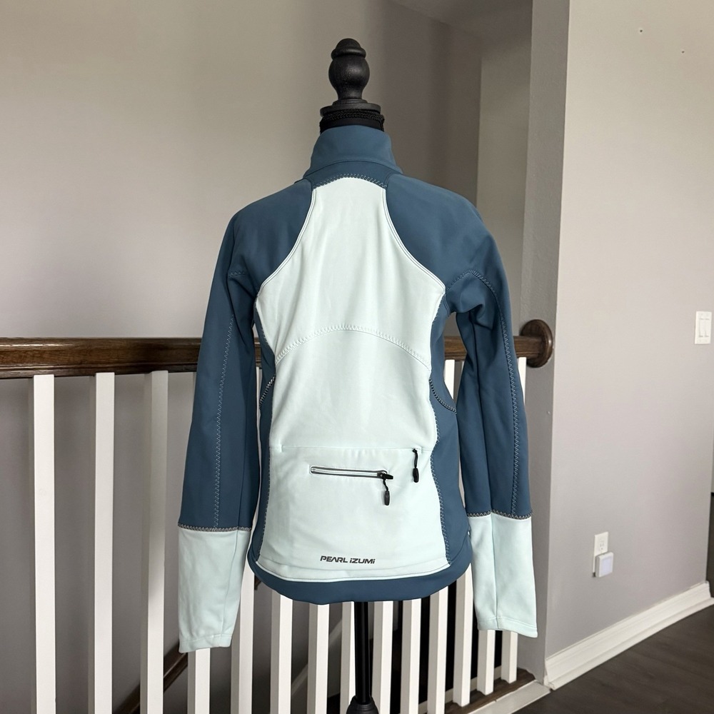 Pearl Izumi Elite Escape Cycling Soft Shell Jacket Womens Medium Teal Biking - Picture 4 of 12